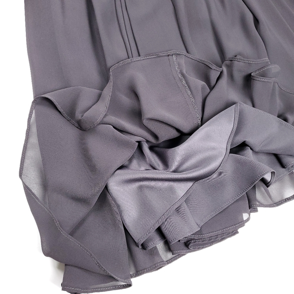Vera Wang Gorgeous Black Charcoal Formal Dress Size 4 - Picture 7 of 13